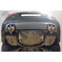 Embouts d'échappement duplex 100% inox FOX EXHAUST SYSTEMS 2x88x74mm type 32 pour AUDI A4 TYPE B7 (3.0L TDI)
