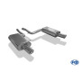 Silencieux arrière duplex sport 100% inox FOX EXHAUST SYSTEMS 1x90mm type 17 pour AUDI A4 QUATTRO TYPE B7