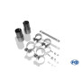 Silencieux arrière duplex sport 100% inox FOX EXHAUST SYSTEMS 1x90mm type 17 pour AUDI A4 QUATTRO TYPE B7