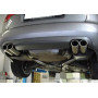 Silencieux arrière duplex sport 100% inox FOX EXHAUST SYSTEMS 1x90mm type 17 pour AUDI A4 QUATTRO TYPE B7