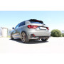 Silencieux arrière sport 100% inox FOX EXHAUST SYSTEMS 2x76mm type 25 pour AUDI A1 25 TFSI TYPE GB
