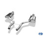 Silencieux arrière duplex sport 100% inox FOX EXHAUST SYSTEMS 1x100mm type 25 pour AUDI A4 QUATTRO TYPE B7 (3,2L)