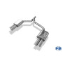 Silencieux arrière duplex sport 100% inox FOX EXHAUST SYSTEMS 2x90mm type 17 pour AUDI A4 TYPE B8 (S-Line)