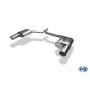 Silencieux arrière duplex sport 100% inox FOX EXHAUST SYSTEMS 1x100mm type 16 pour AUDI A4 TYPE B8 (S-Line)