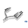 Silencieux arrière duplex sport 100% inox FOX EXHAUST SYSTEMS 2x90mm type 17 pour AUDI A4 TYPE B8 (S-Line)