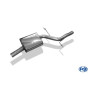 Silencieux intermédiaire sport 100% inox FOX EXHAUST SYSTEMS pour AUDI A4 TYPE B8  (2,0L TFSI)