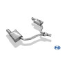 Silencieux arrière duplex sport 100% inox FOX EXHAUST SYSTEMS 1x100mm type 16 pour AUDI A4 QUATTRO TYPE B9