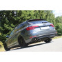 Silencieux arrière duplex sport 100% inox FOX EXHAUST SYSTEMS 1x100mm type 16 pour AUDI A4 QUATTRO TYPE B9