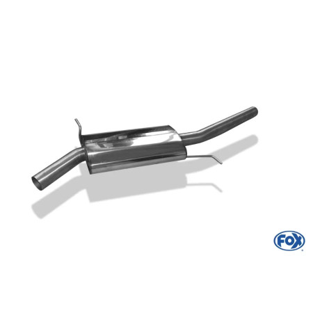 Silencieux intermédiaire sport 100% inox FOX EXHAUST SYSTEMS pour AUDI A5 QUATTRO CABRIOLET TYPE B9