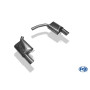 Silencieux arrière duplex sport 100% inox FOX EXHAUST SYSTEMS 1x100mm type 17 pour AUDI A5 CABRIOLET TYPE 8T