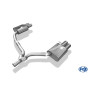 Silencieux arrière duplex sport 100% inox FOX EXHAUST SYSTEMS 2x80mm type 17 pour AUDI A5 COUPÉ TYPE 8T