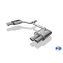 Silencieux arrière duplex sport 100% inox FOX EXHAUST SYSTEMS 2x88x74mm type 32 pour AUDI A5 COUPÉ TYPE 8T