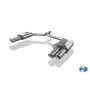 Silencieux arrière duplex sport 100% inox FOX EXHAUST SYSTEMS 2x90mm type 17 pour AUDI A5 SPORTBACK TYPE B8