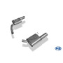 Silencieux arrière duplex sport 100% inox FOX EXHAUST SYSTEMS 1x100mm type 17 pour AUDI A5 SPORTBACK TYPE B8