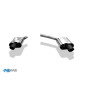 Silencieux arrière duplex sport 100% inox FOX EXHAUST SYSTEMS look RS5 pour AUDI A5 SPORTBACK TYPE B8