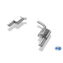 Silencieux arrière duplex sport 100% inox FOX EXHAUST SYSTEMS 1x100mm type 17 pour AUDI A5 SPORTBACK TYPE B8