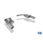Silencieux arrière duplex sport 100% inox FOX EXHAUST SYSTEMS 1x100mm type 17 pour AUDI A5 SPORTBACK TYPE B8