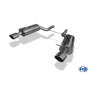 Silencieux arrière duplex sport 100% inox FOX EXHAUST SYSTEMS 1x140x90mm type 32 pour AUDI RS6 TYPE 4B