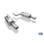 Silencieux arrière duplex sport 100% inox FOX EXHAUST SYSTEMS 1x100mm type 16 pour AUDI RS6 TYPE 4B