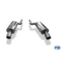 Silencieux arrière duplex sport 100% inox FOX EXHAUST SYSTEMS 1x100mm type 16 pour AUDI RS6 TYPE 4B