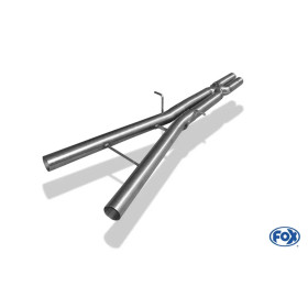Tube de liaison "X-PIPE" 100% inox FOX EXHAUST SYSTEMS pour AUDI RS6 TYPE 4B