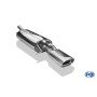 Silencieux arrière sport 100% inox FOX EXHAUST SYSTEMS 1x135x80mm type 53 pour AUDI A6 TYPE 4B (avec découpe)