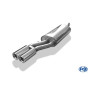 Silencieux arrière sport 100% inox FOX EXHAUST SYSTEMS 2x76mm type 13 pour AUDI A6 TYPE 4B (avec découpe)