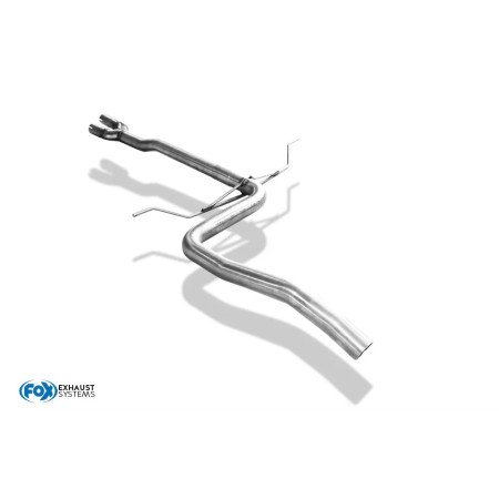 Tube de remplacement de silencieux avant 100% inox FOX EXHAUST SYSTEMS pour AUDI A6 TYPE 4B