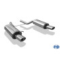 Silencieux arrière duplex sport 100% inox FOX EXHAUST SYSTEMS 1x115x85mm type 33 pour AUDI A6 QUATTRO TYPE 4B
