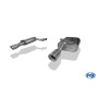 Silencieux arrière duplex sport 100% inox FOX EXHAUST SYSTEMS 1x90mm type 17 pour AUDI A6 TYPE 4F