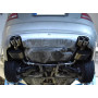 Silencieux arrière duplex sport 100% inox FOX EXHAUST SYSTEMS 2x76mm type 17 pour AUDI A6 TYPE 4F
