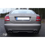 Silencieux arrière duplex sport 100% inox FOX EXHAUST SYSTEMS 2x76mm type 17 pour AUDI A6 QUATTRO TYPE 4F