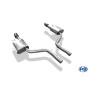 Silencieux arrière duplex sport 100% inox FOX EXHAUST SYSTEMS 1x100mm type 17 pour AUDI A6 QUATTRO TYPE 4F (4.2L)