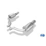Silencieux arrière duplex sport 100% inox FOX EXHAUST SYSTEMS 1x140x90mm type 32 pour AUDI RS6 QUATTRO TYPE 4F