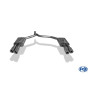 Silencieux arrière duplex sport 100% inox FOX EXHAUST SYSTEMS 2x90mm type 13 pour AUDI A6 TYPE 4G