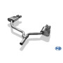 Silencieux arrière duplex sport 100% inox FOX EXHAUST SYSTEMS 2x90mm type 13 pour AUDI A6 TYPE 4G