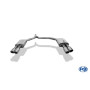 Silencieux arrière duplex sport 100% inox FOX EXHAUST SYSTEMS 2x90mm type 16 pour AUDI A6 TYPE 4G