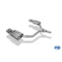 Silencieux arrière duplex sport 100% inox FOX EXHAUST SYSTEMS 2x90mm type 16 pour AUDI A6 TYPE 4G