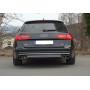 Silencieux arrière duplex sport 100% inox FOX EXHAUST SYSTEMS 2x90mm type 16 pour AUDI A6 TYPE 4G