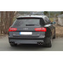 Silencieux arrière duplex sport 100% inox FOX EXHAUST SYSTEMS 2x90mm type 16 pour AUDI A6 QUATTRO TYPE 4G
