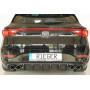 Diffuseur de pare-chocs arrière "noir" Rieger Tuning CUPRA LEON ST/Sportstourer TYPE KL (avec attelage)