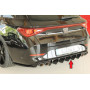 Diffuseur de pare-chocs arrière "noir brillant" Rieger Tuning CUPRA LEON ST/Sportstourer TYPE KL (avec attelage)
