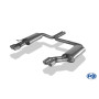Silencieux arrière duplex sport 100% inox FOX EXHAUST SYSTEMS 2x76mm type 17 pour AUDI A8/S8 TYPE D2
