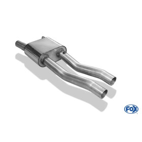 Silencieux avant sport 100% inox FOX EXHAUST SYSTEMS pour AUDI A8 TYPE D2