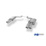 Silencieux arrière duplex sport 100% inox FOX EXHAUST SYSTEMS 2x88x74mm type 32 pour AUDI A8 TYPE 4E