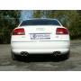 Silencieux arrière duplex sport 100% inox FOX EXHAUST SYSTEMS 2x80mm type 17 pour AUDI A8 TYPE 4E