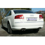 Silencieux arrière duplex sport 100% inox FOX EXHAUST SYSTEMS 2x80mm type 17 pour AUDI A8 TYPE 4E