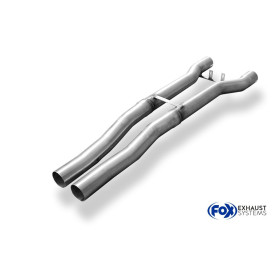Tube de remplacement de silencieux avant 100% inox FOX EXHAUST SYSTEMS pour AUDI A8 TYPE 4E (châssis long)