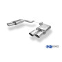 Silencieux arrière duplex sport 100% inox FOX EXHAUST SYSTEMS 2x115x85mm type 32 pour AUDI S8 TYPE 4E
