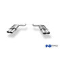 Silencieux arrière duplex sport 100% inox FOX EXHAUST SYSTEMS 2x115x85mm type 32 pour AUDI S8 TYPE 4E